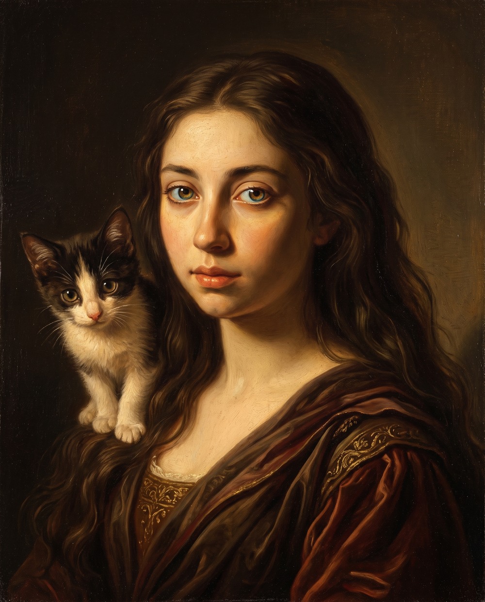 Lia — an old-master oil portrait