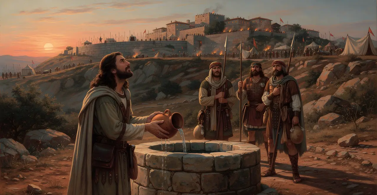 1 Chronicles 11:17-18 — 1 Chronicles, oil painting · TruthPrints