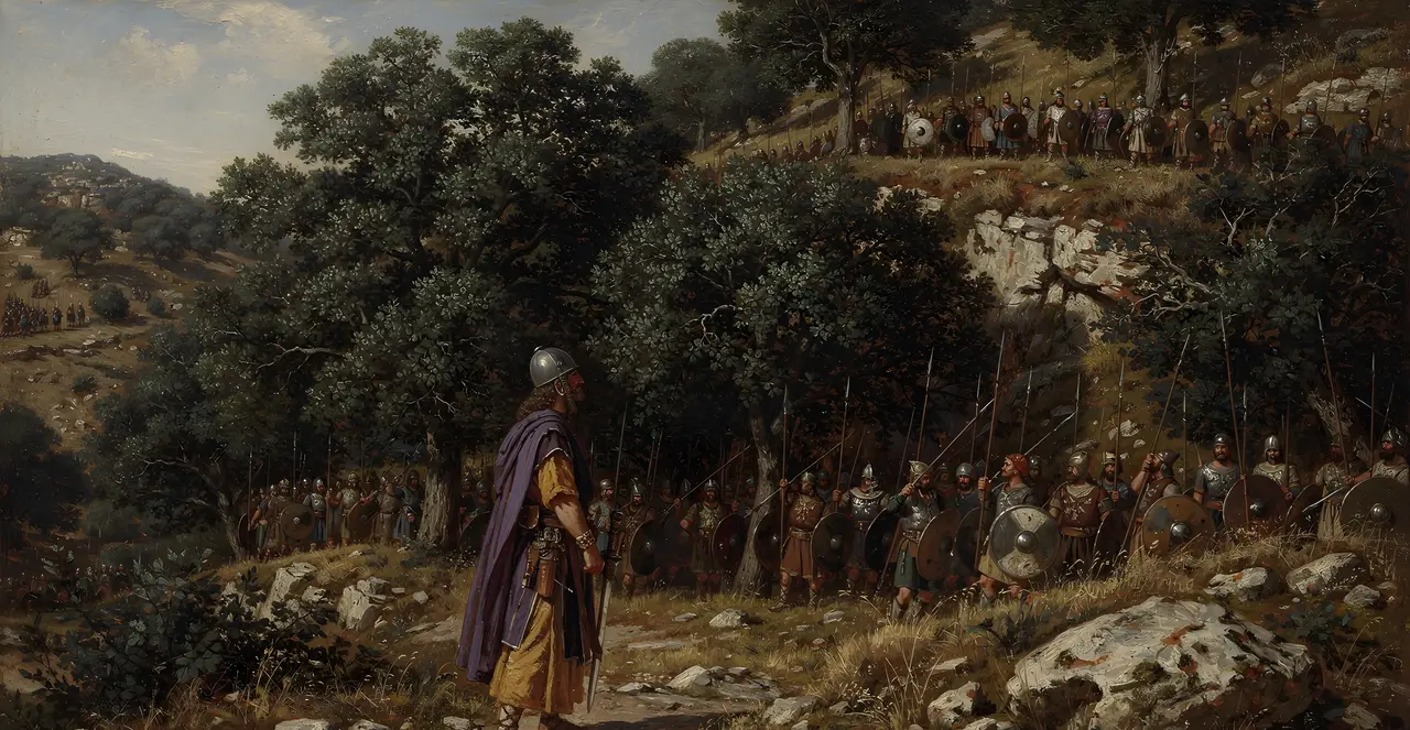 1 Chronicles 14:15-17 — 1 Chronicles, oil painting · TruthPrints