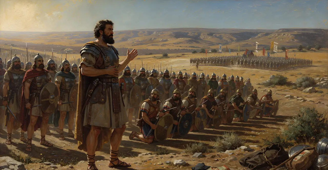 1 Chronicles 19:10-12 — 1 Chronicles, oil painting · TruthPrints