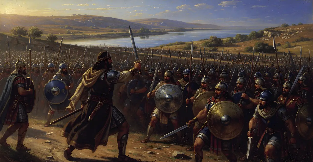 1 Chronicles 19:16-18 — 1 Chronicles, oil painting · TruthPrints