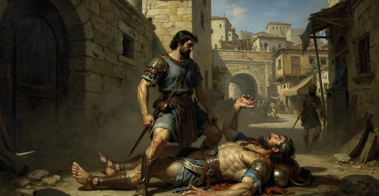 1 Chronicles 20:6-8 — 1 Chronicles, oil painting · TruthPrints
