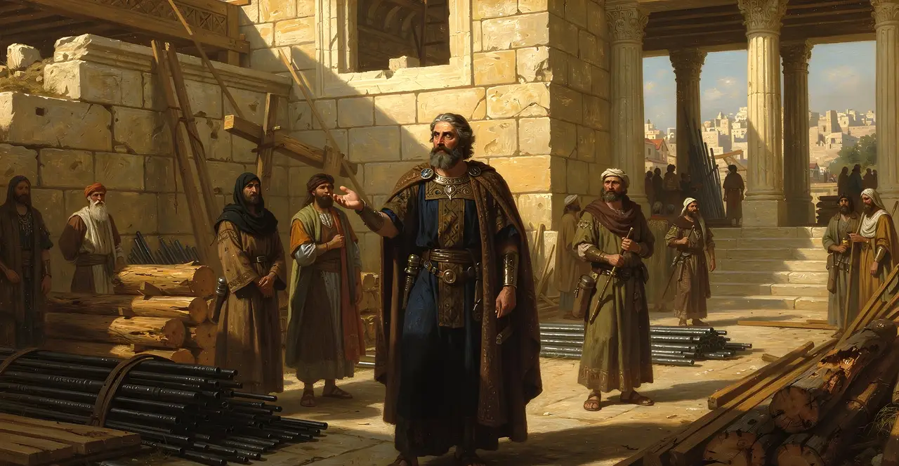 1 Chronicles 22:1-4 — 1 Chronicles, oil painting · TruthPrints