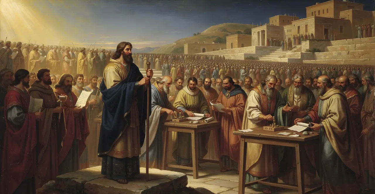 1 Chronicles 23:1-6 — 1 Chronicles, oil painting · TruthPrints