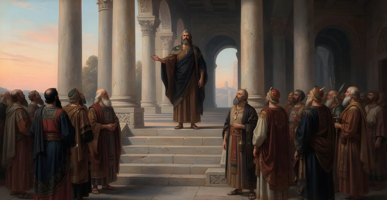 1 Chronicles 28:1 — 1 Chronicles, oil painting · TruthPrints