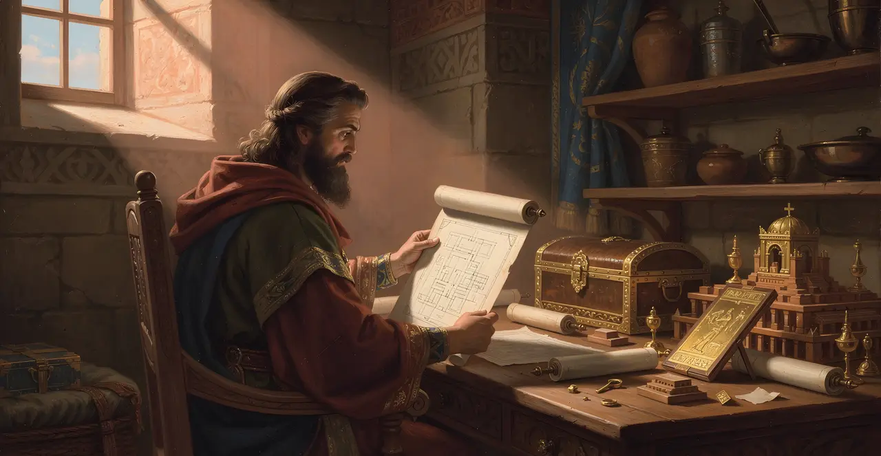 1 Chronicles 28:17-19 — 1 Chronicles, oil painting · TruthPrints