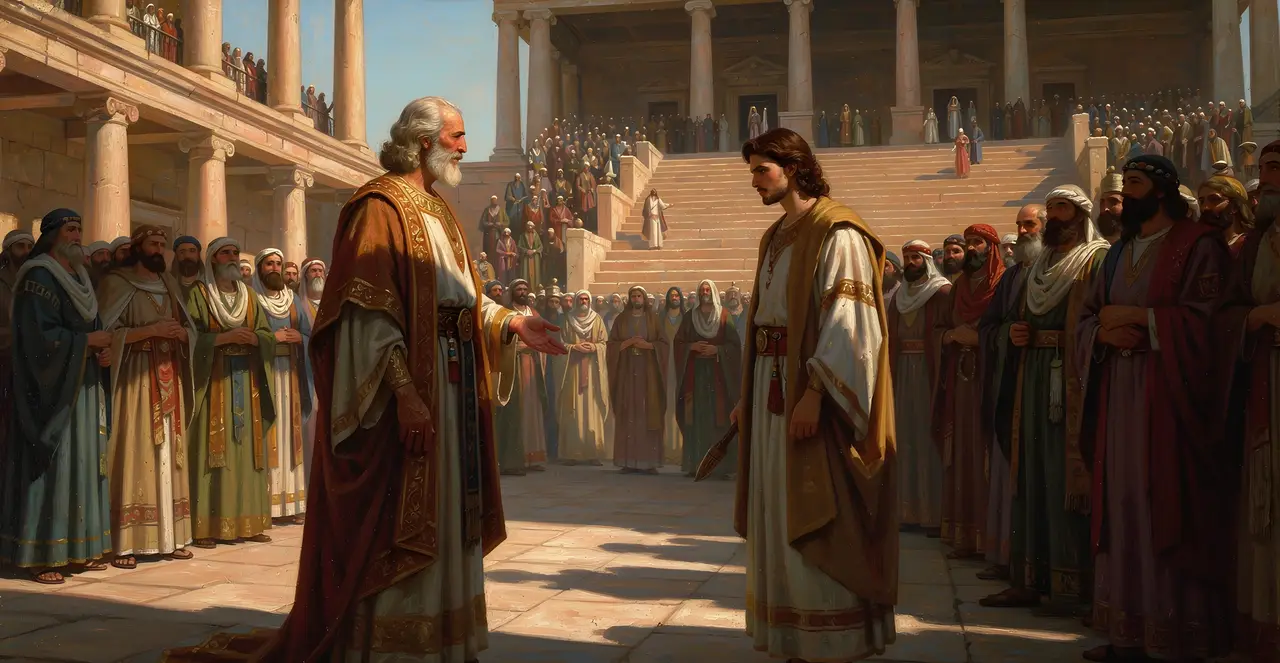 1 Chronicles 28:6-8 — 1 Chronicles, oil painting · TruthPrints
