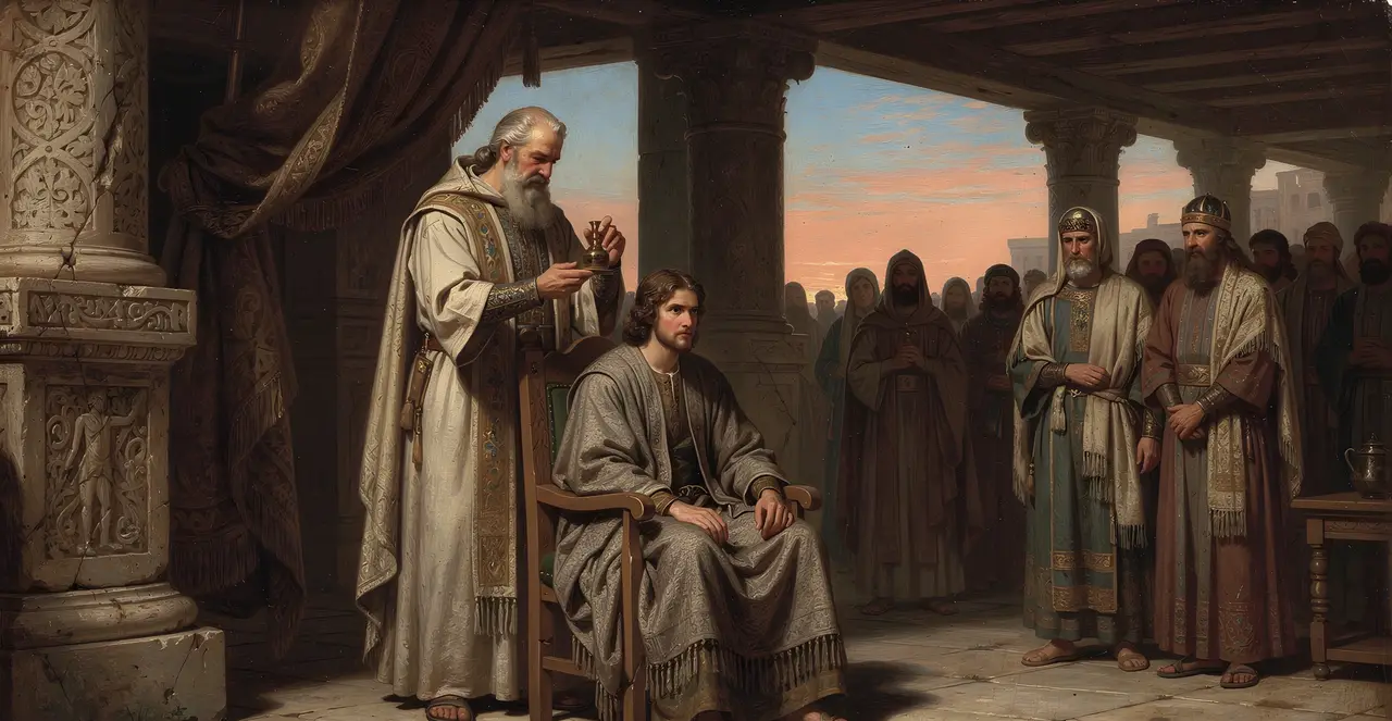 1 Chronicles 29:21-23 — 1 Chronicles, oil painting · TruthPrints