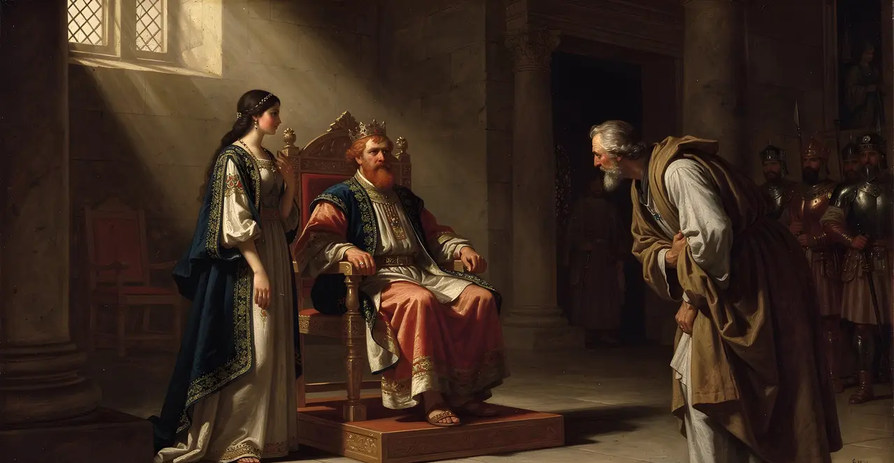 1 Kings 1:20-23 — 1 Kings, oil painting · TruthPrints