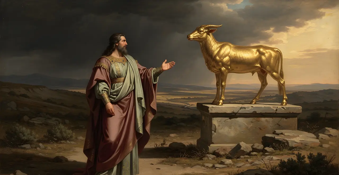 1 Kings 12:27-29 — 1 Kings, oil painting · TruthPrints