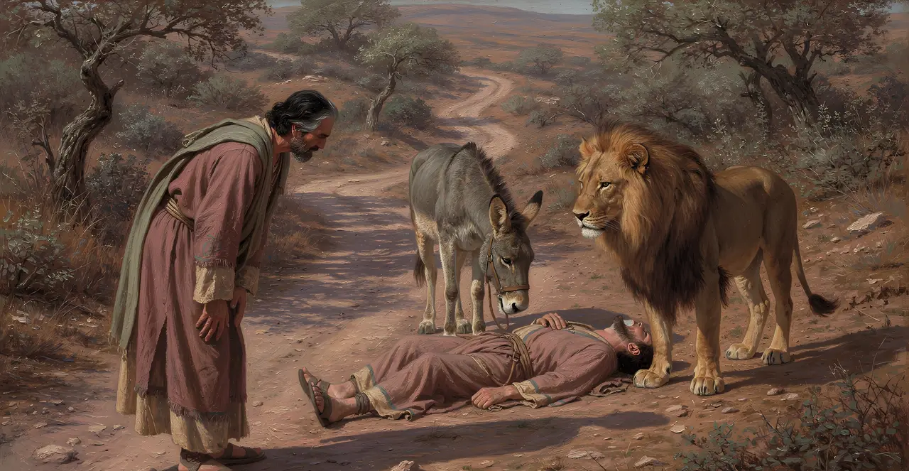 1 Kings 13:26-28 — 1 Kings, oil painting · TruthPrints