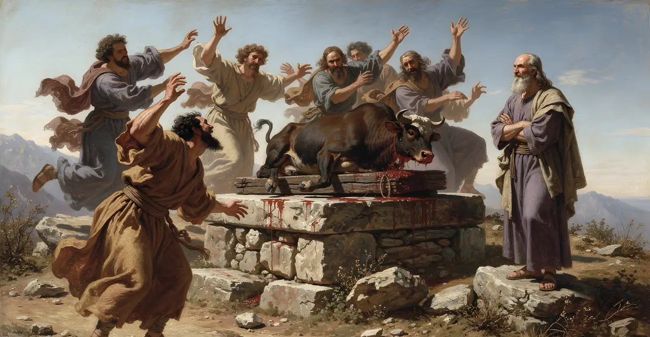 1 Kings 18:26-28 — 1 Kings, oil painting · TruthPrints