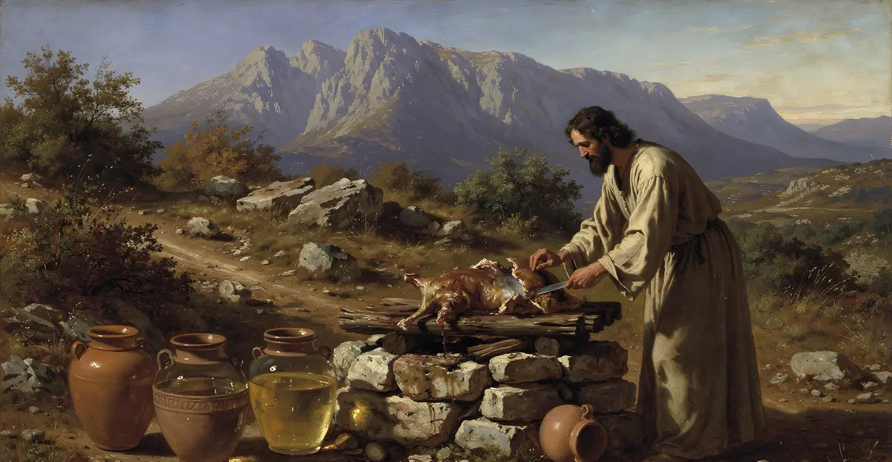 1 Kings 18:33-35 — 1 Kings, oil painting · TruthPrints