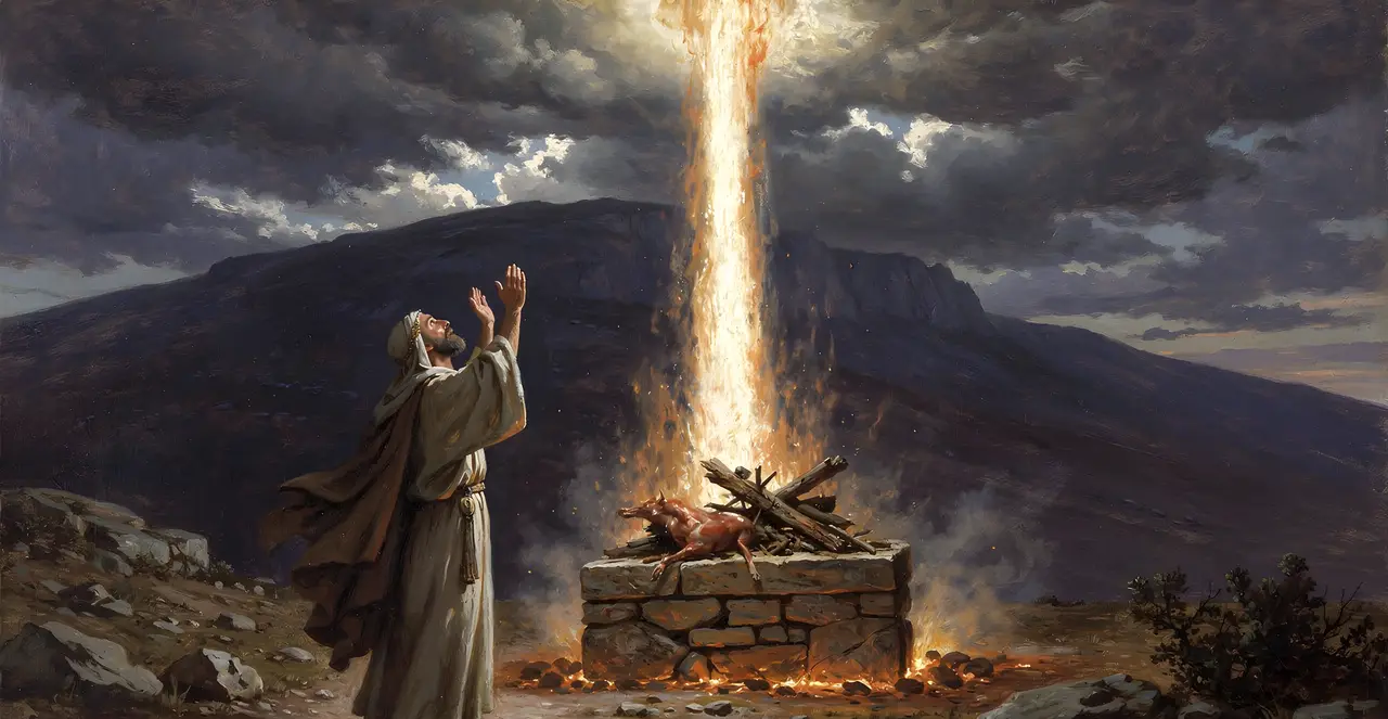 1 Kings 18:36-38 — 1 Kings, oil painting · TruthPrints
