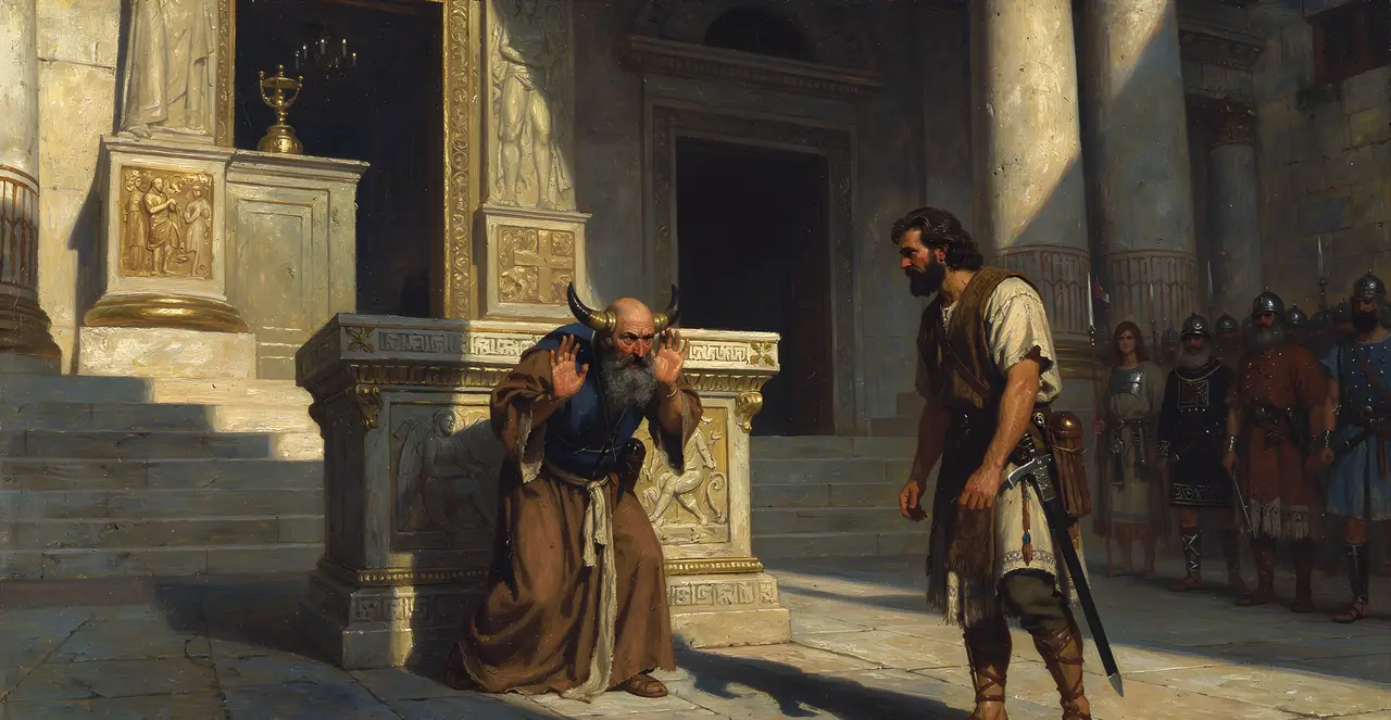 1 Kings 2:28-30 — 1 Kings, oil painting · TruthPrints