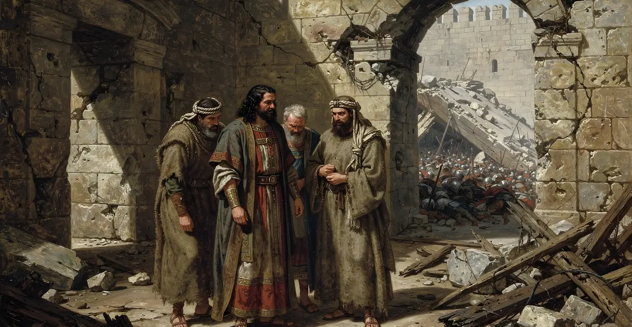 1 Kings 20:30-31 — 1 Kings, oil painting · TruthPrints