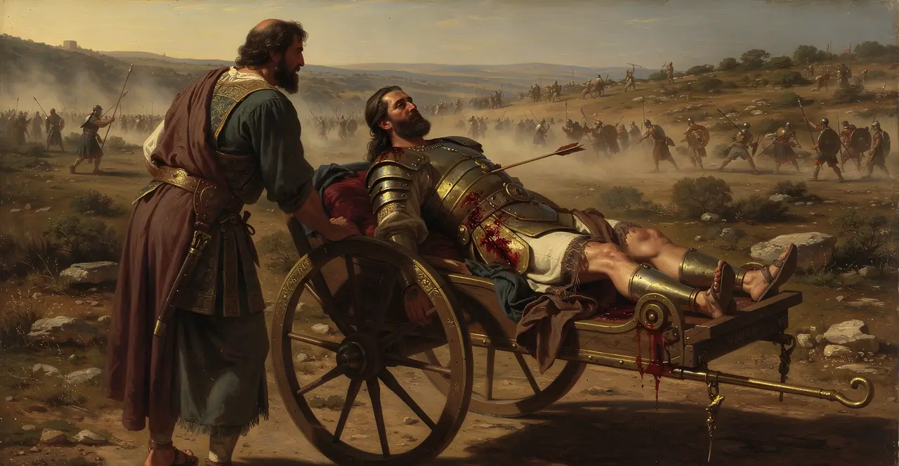 1 Kings 22:34-36 — 1 Kings, oil painting · TruthPrints