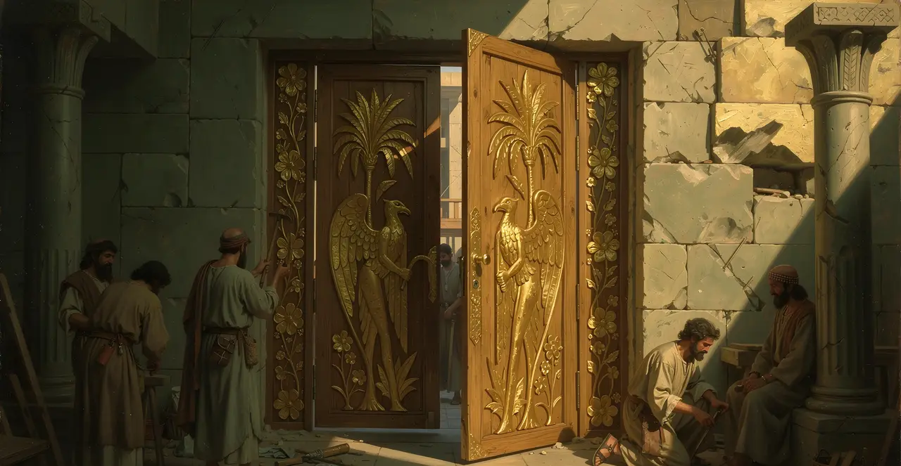 1 Kings 6:31-34 — 1 Kings, oil painting · TruthPrints