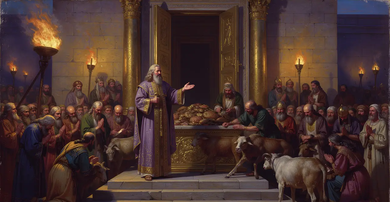 1 Kings 8:61-63 — 1 Kings, oil painting · TruthPrints