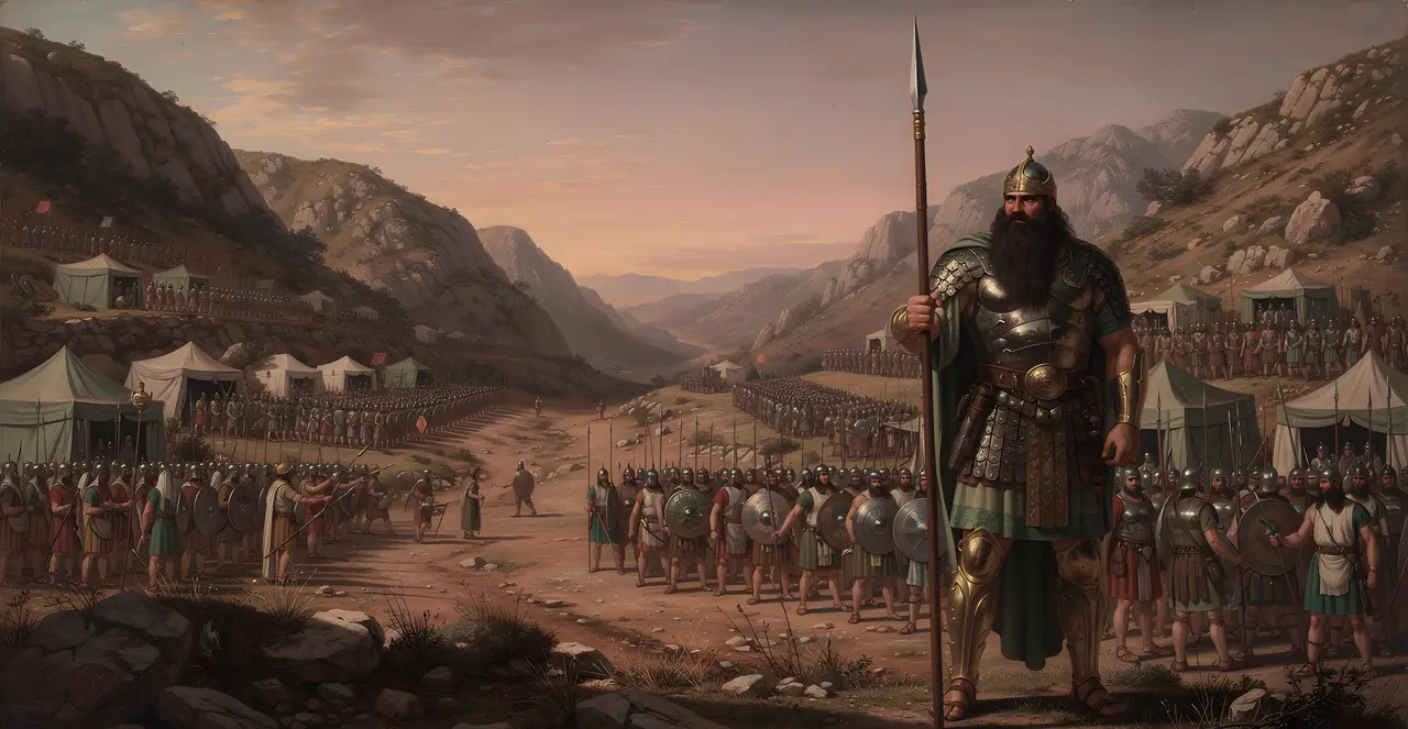 1 Samuel 17:1-4 — 1 Samuel, oil painting · TruthPrints