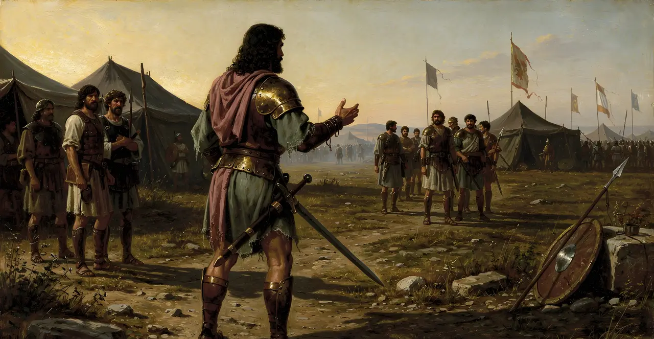 1 Samuel 17:11-14 — 1 Samuel, oil painting · TruthPrints