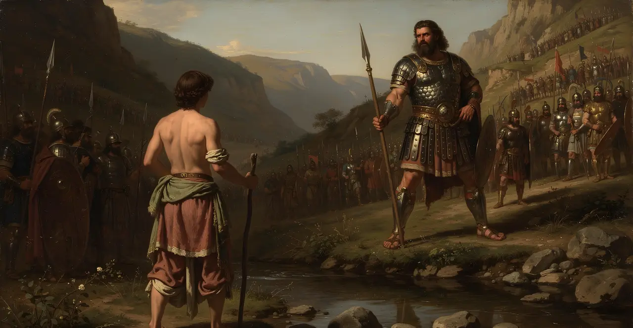 1 Samuel 17:39-41 — 1 Samuel, oil painting · TruthPrints