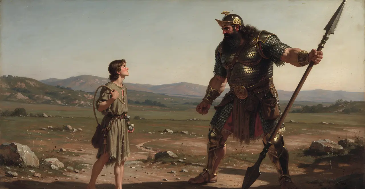 1 Samuel 17:42-44 — 1 Samuel, oil painting · TruthPrints