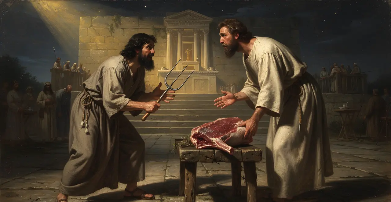 1. Samuel 2,13-15 — 1. Samuel, Ölgemälde · TruthPrints