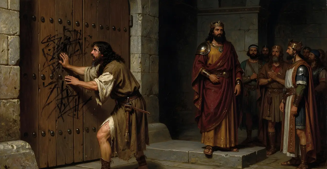 1. Samuel 21,12-15 — 1. Samuel, Ölgemälde · TruthPrints