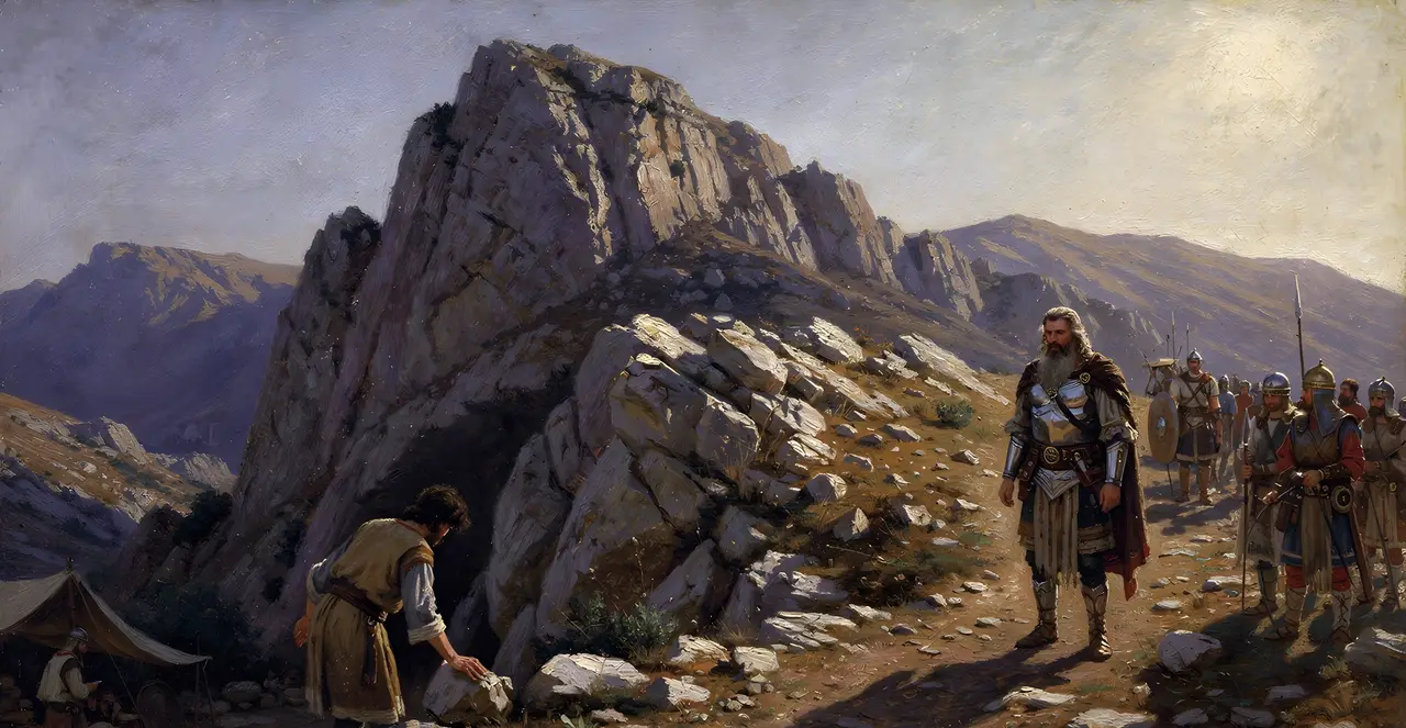 1 Samuel 23:25-27 — 1 Samuel, oil painting · TruthPrints