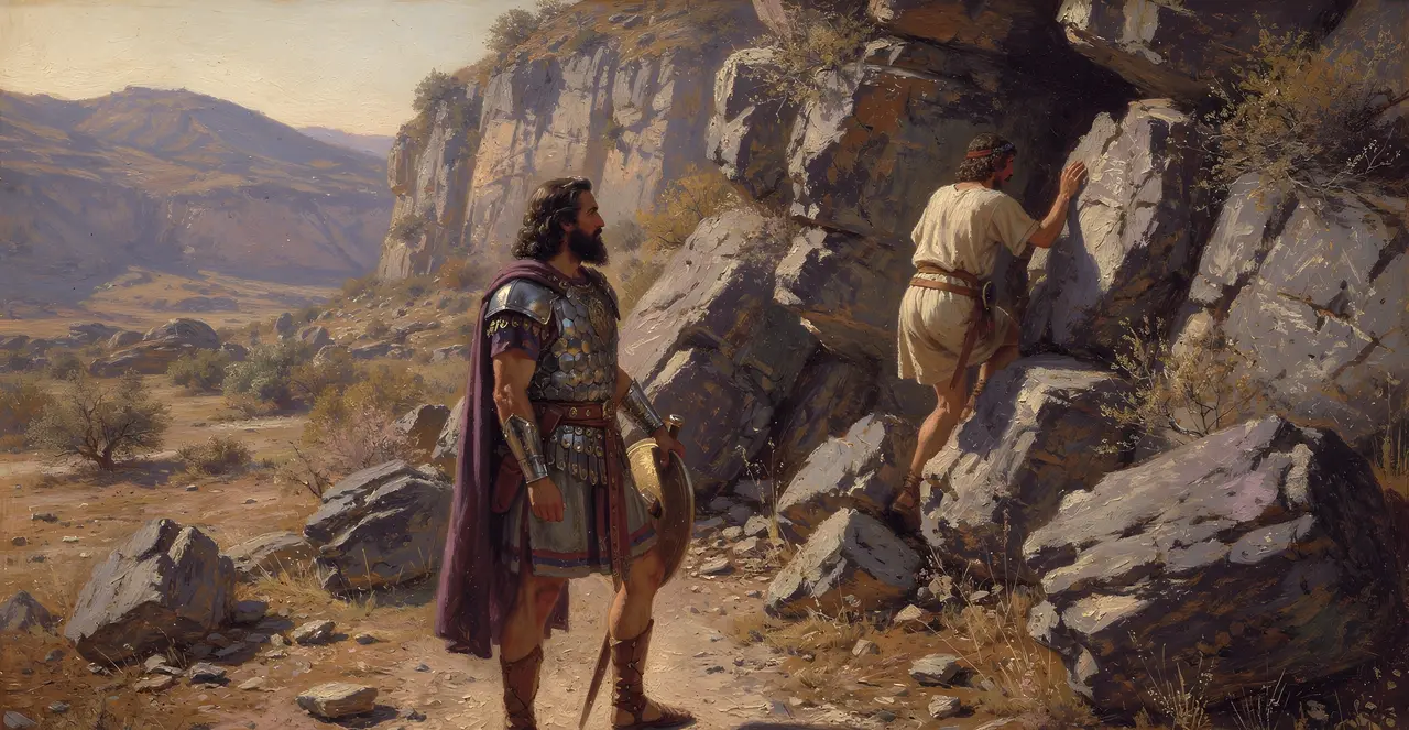 1 Samuel 23:28-29 — 1 Samuel, oil painting · TruthPrints