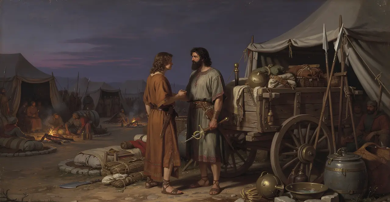 1 Samuel 26:5-6 — 1 Samuel, oil painting · TruthPrints