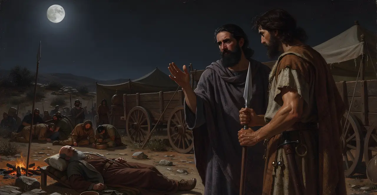 1 Samuel 26:7-9 — 1 Samuel, oil painting · TruthPrints