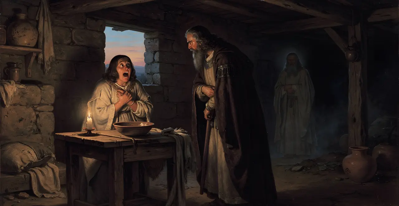 1 Samuel 28:11-13 — 1 Samuel, oil painting · TruthPrints