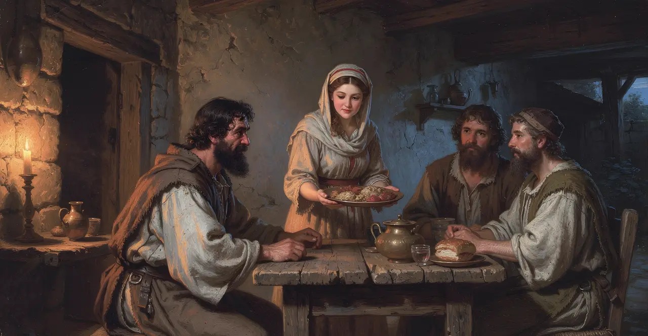 1 Samuel 28:23-25 — 1 Samuel, oil painting · TruthPrints