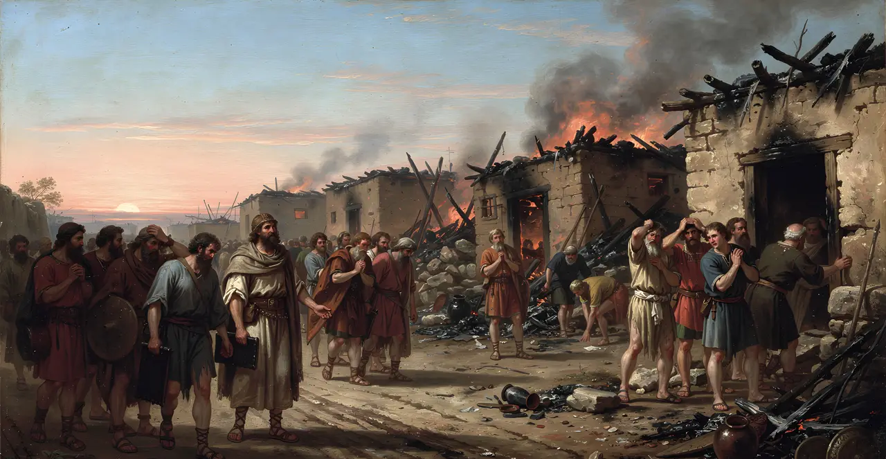 1 Samuel 30:1-3 — 1 Samuel, oil painting · TruthPrints