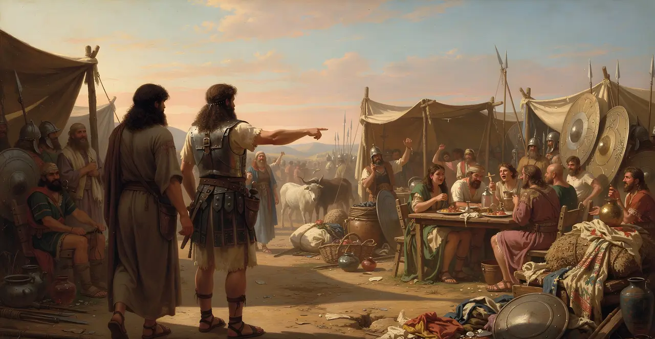 1. Samuel 30,15-16 — 1. Samuel, Ölgemälde · TruthPrints