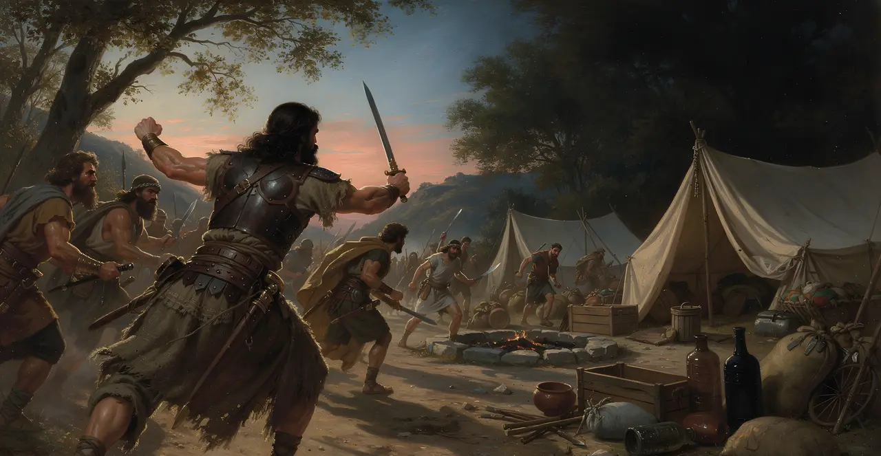 1 Samuel 30:17-20 — 1 Samuel, oil painting · TruthPrints