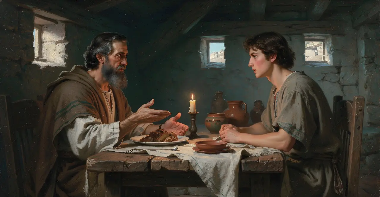 1 Samuel 9:24-26 — 1 Samuel, oil painting · TruthPrints