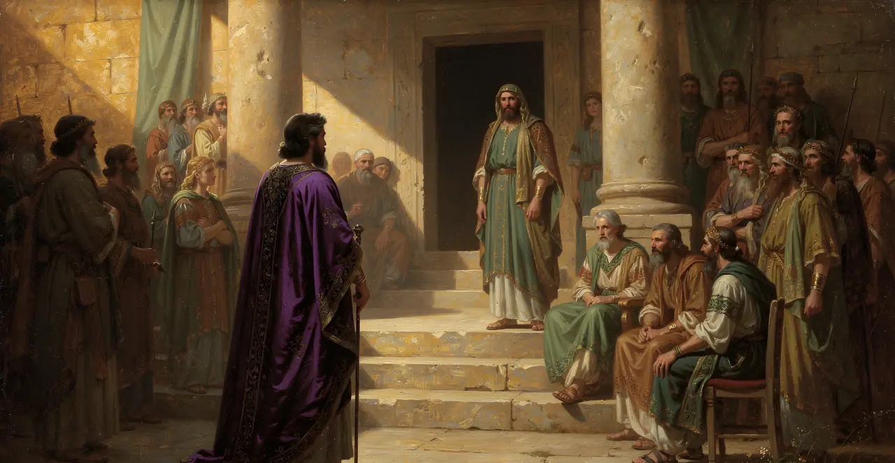 2 Chronicles 10:1-5 — 2 Chronicles, oil painting · TruthPrints