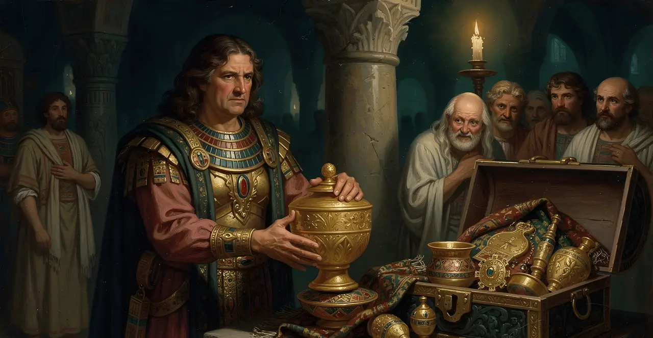 2 Chronicles 12:8-10 — 2 Chronicles, oil painting · TruthPrints