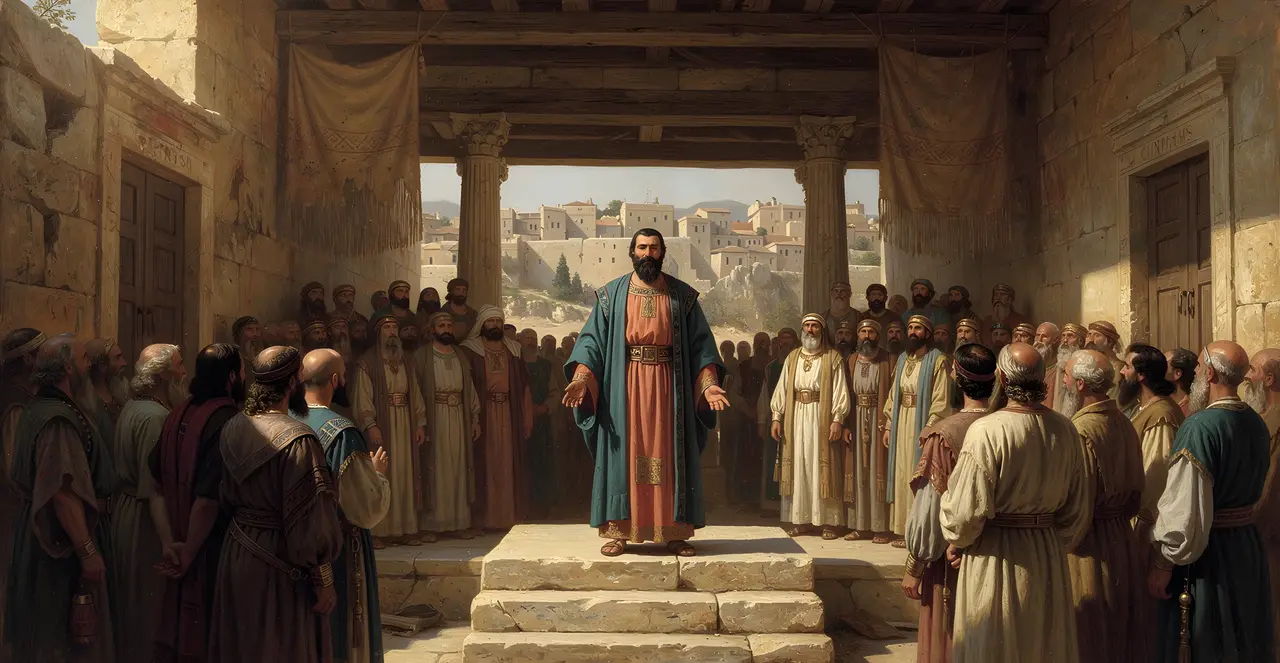 2 Chronicles 13:5-7 — 2 Chronicles, oil painting · TruthPrints