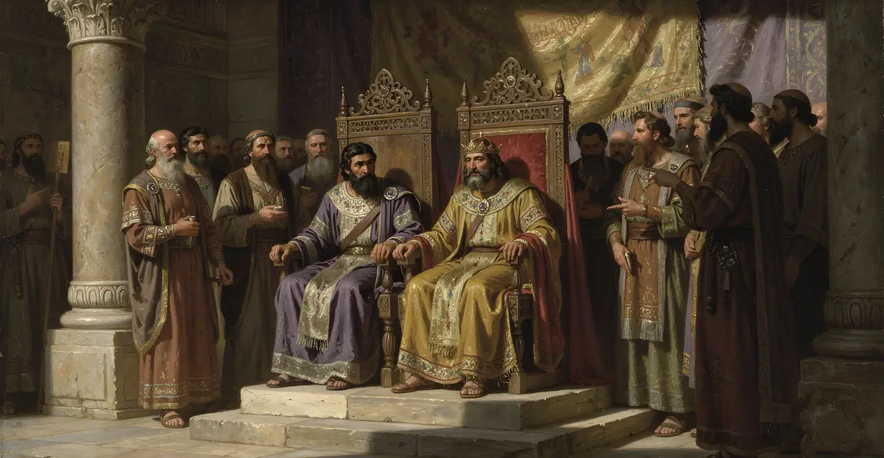 2 Chronicles 18:5-7 — 2 Chronicles, oil painting · TruthPrints