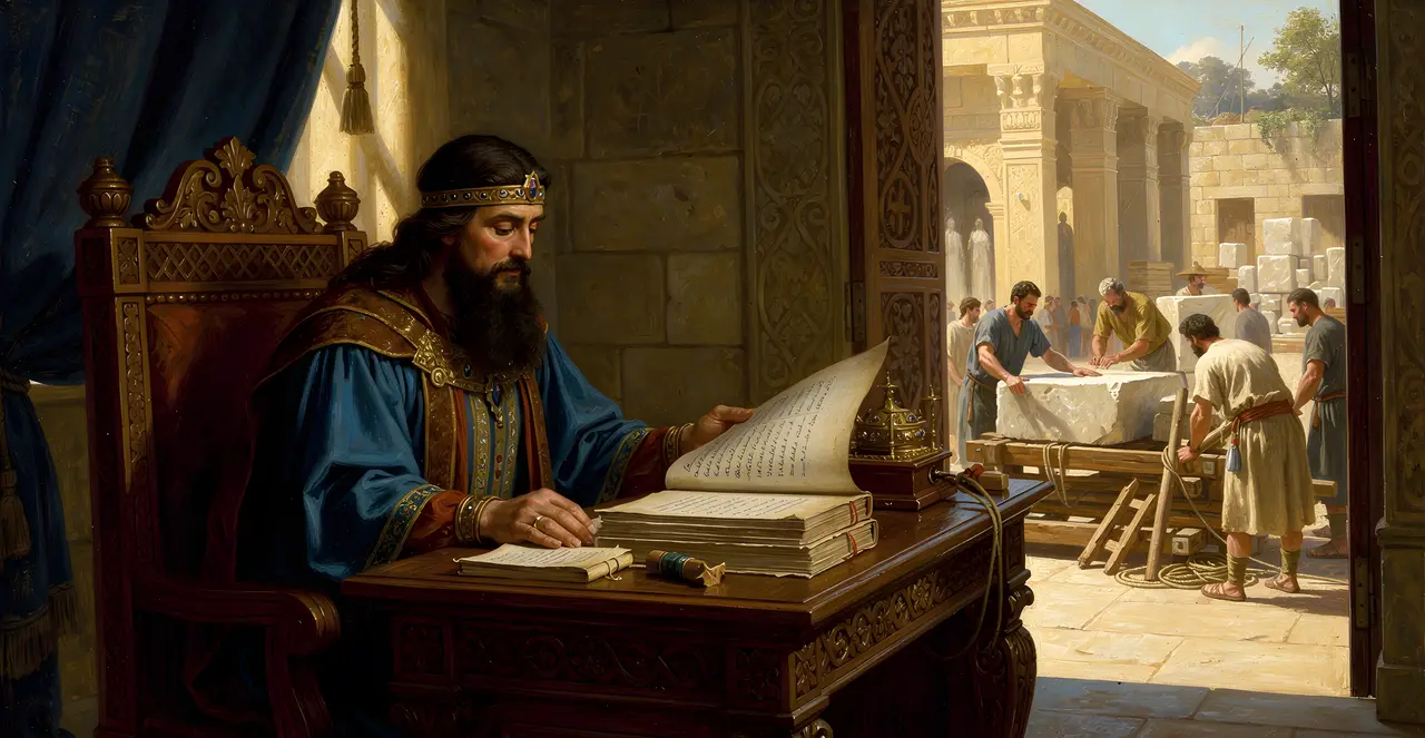 2 Chronicles 2:1-3 — 2 Chronicles, oil painting · TruthPrints