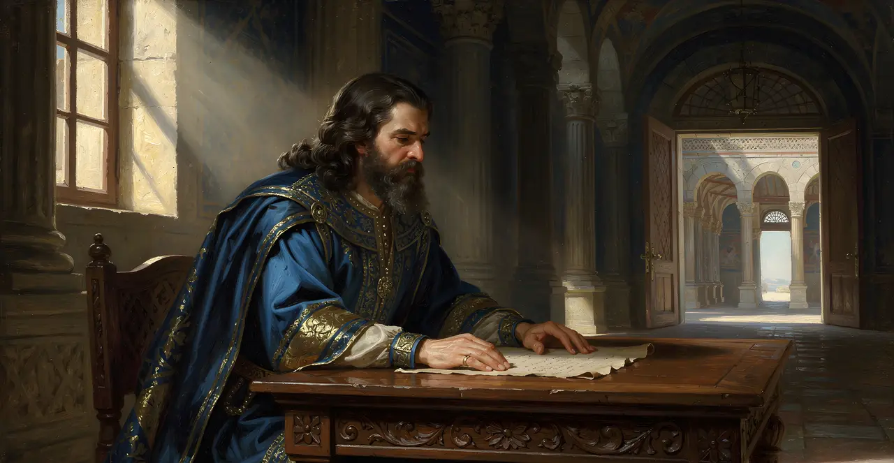 2 Chronicles 2:11-13 — 2 Chronicles, oil painting · TruthPrints