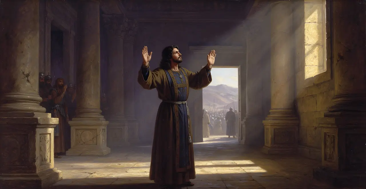 2 Chronicles 20:9-11 — 2 Chronicles, oil painting · TruthPrints