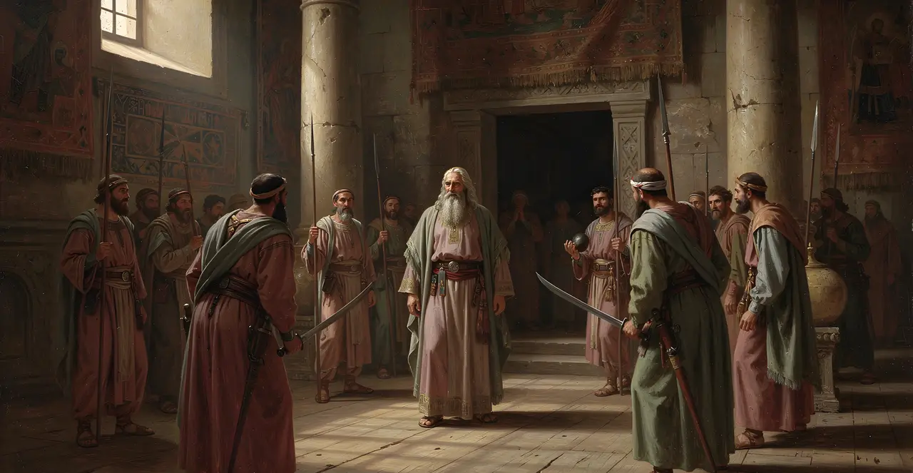 2 Chronicles 23:7-9 — 2 Chronicles, oil painting · TruthPrints