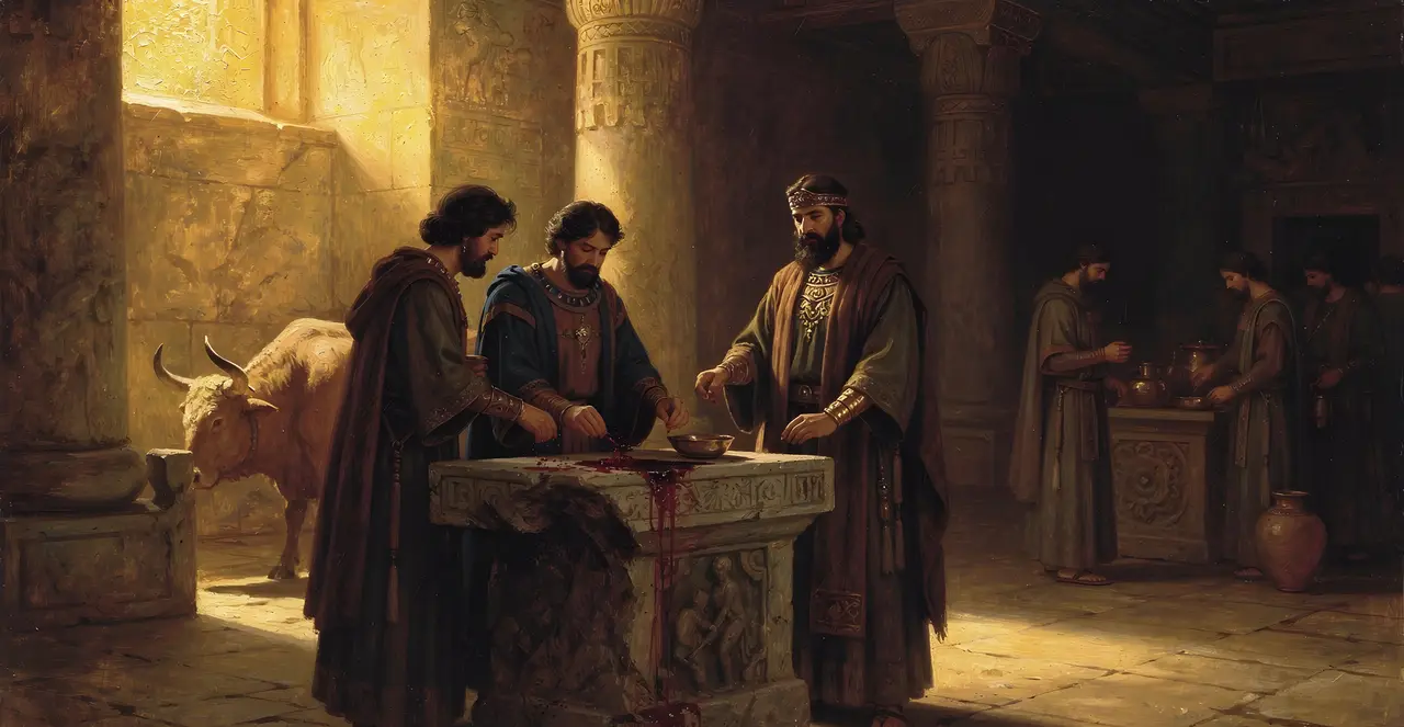 2 Chronicles 29:22-24 — 2 Chronicles, oil painting · TruthPrints