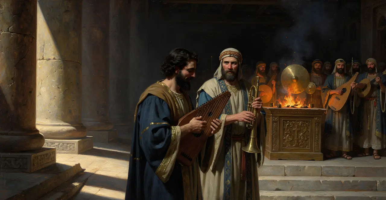 2 Chronicles 29:25-28 — 2 Chronicles, oil painting · TruthPrints