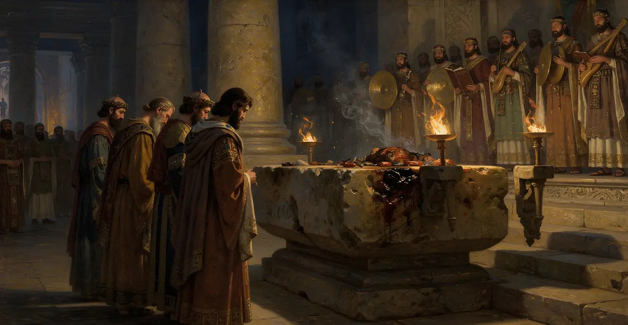 2 Chronicles 29:29-31 — 2 Chronicles, oil painting · TruthPrints